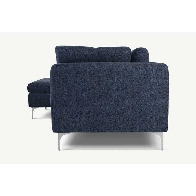 Elfin 4 Seater L Shape Fabric Sofa Set for Living Room