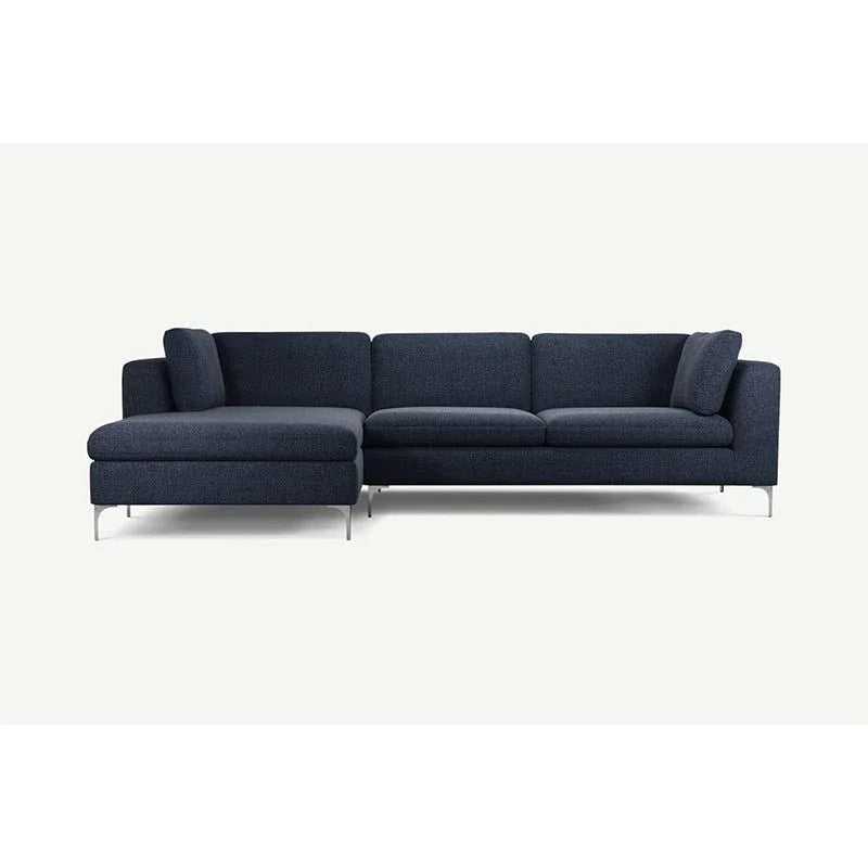 Elfin 4 Seater L Shape Fabric Sofa Set for Living Room
