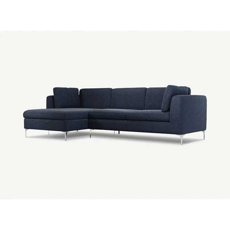 Elfin 4 Seater L Shape Fabric Sofa Set for Living Room