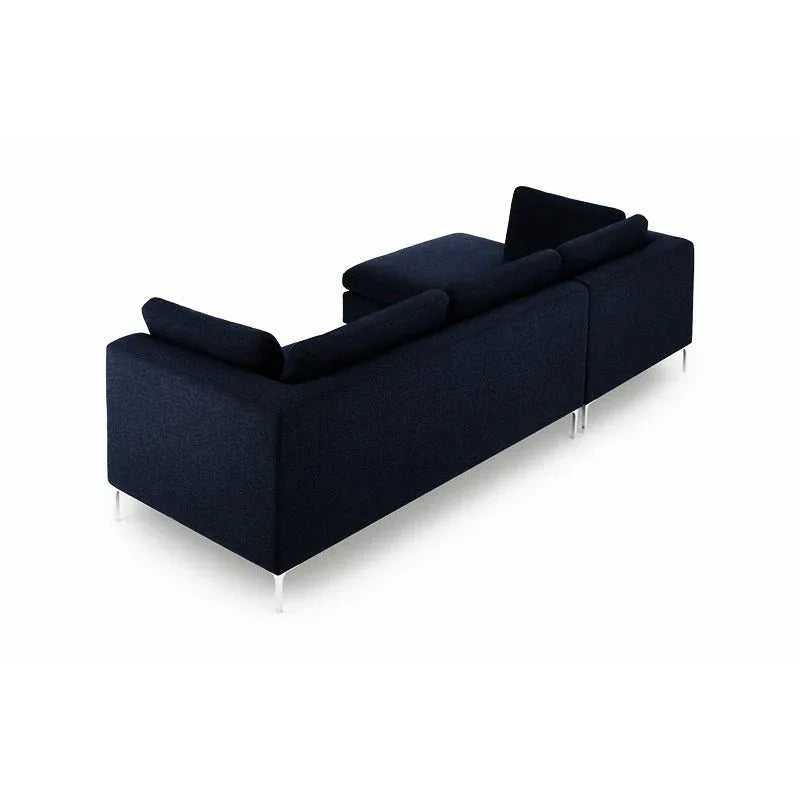 Elfin 4 Seater L Shape Fabric Sofa Set for Living Room