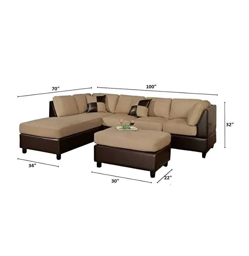 Jonathan L Shape 7 Seater Sofa for Living Room | Torque India Premium L Shape Sofa