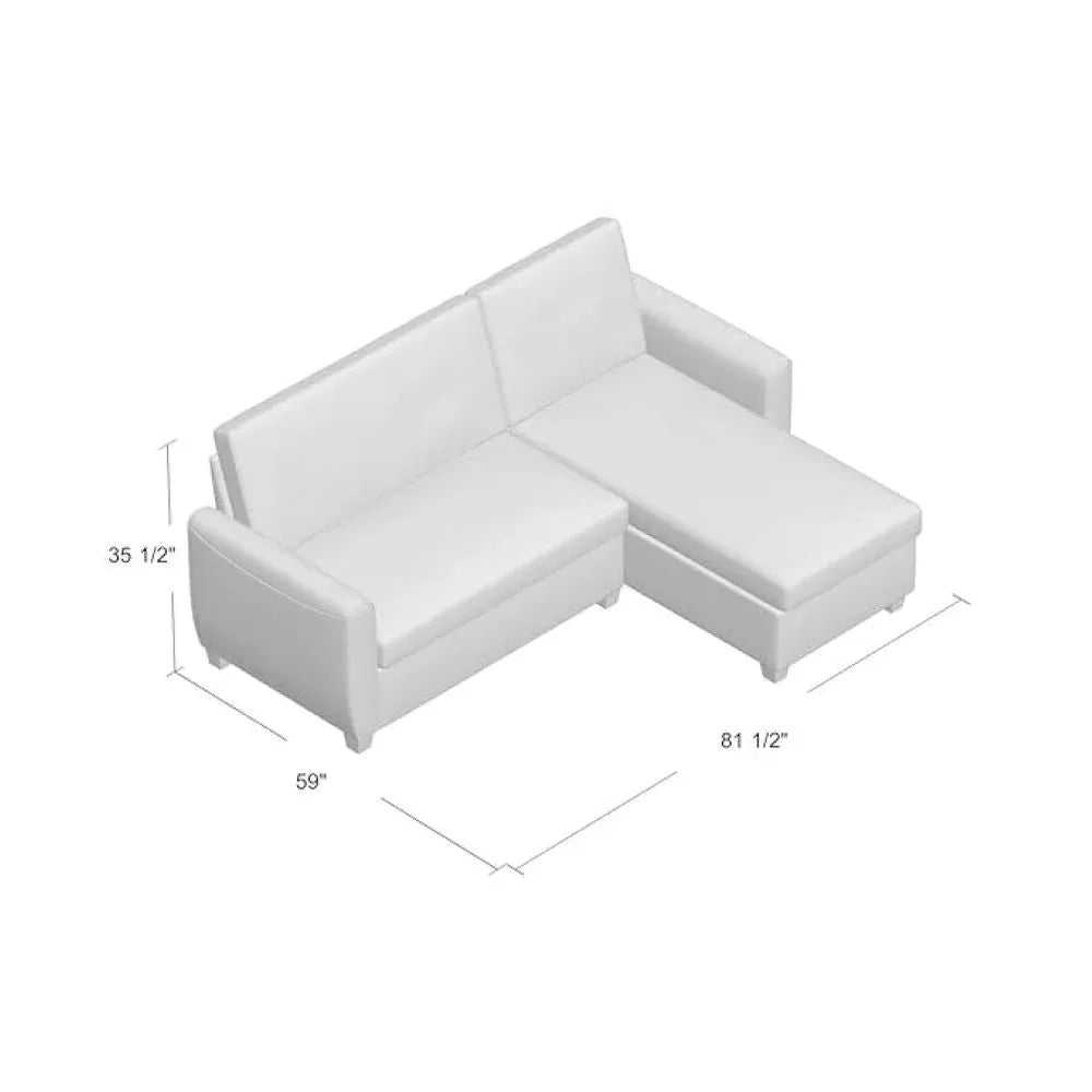 kelvin 4 Seater L Shape Sofa With Storage For Living Room