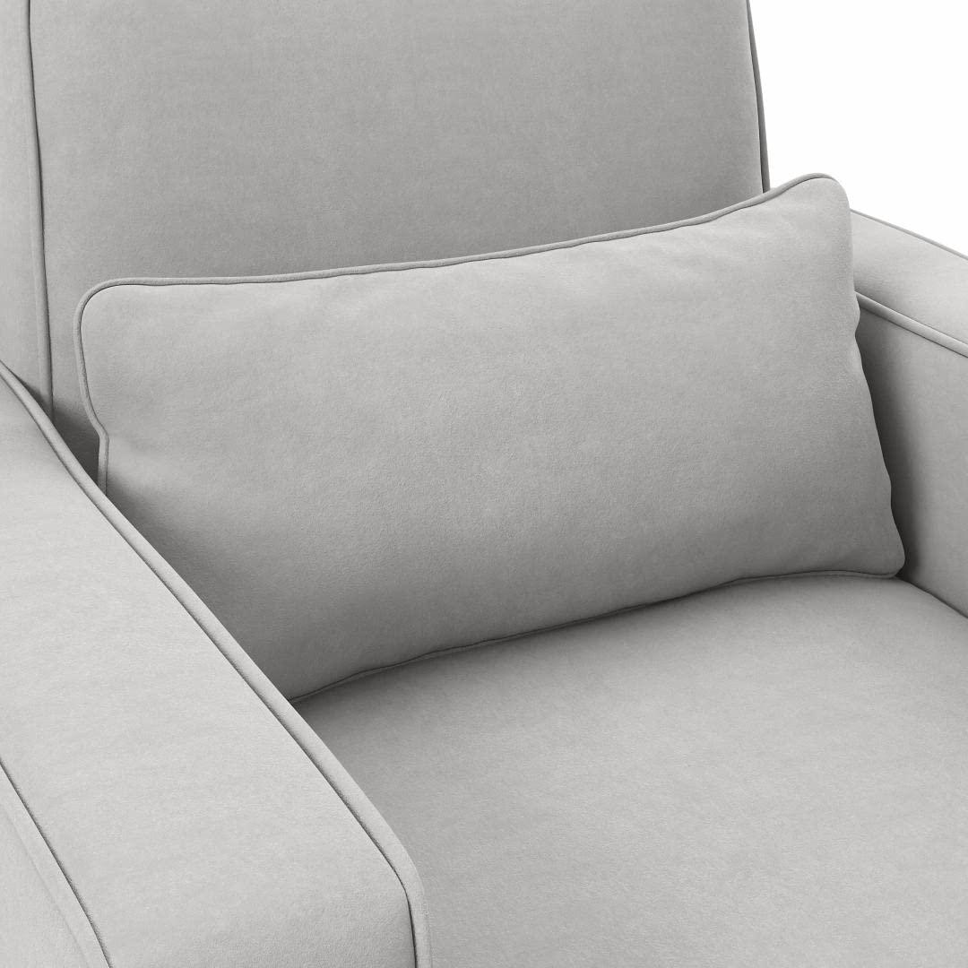 Moscow 5 Seater L Shape Fabric Sofa with Ottoman – Modern Sectional Sofa for Living Room, Bedroom & Office