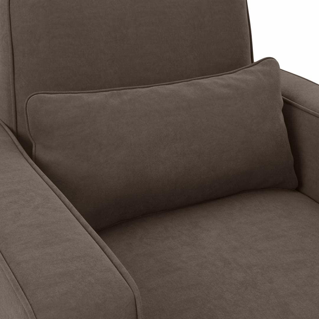 Moscow 5 Seater L Shape Fabric Sofa with Ottoman – Modern Sectional Sofa for Living Room, Bedroom & Office