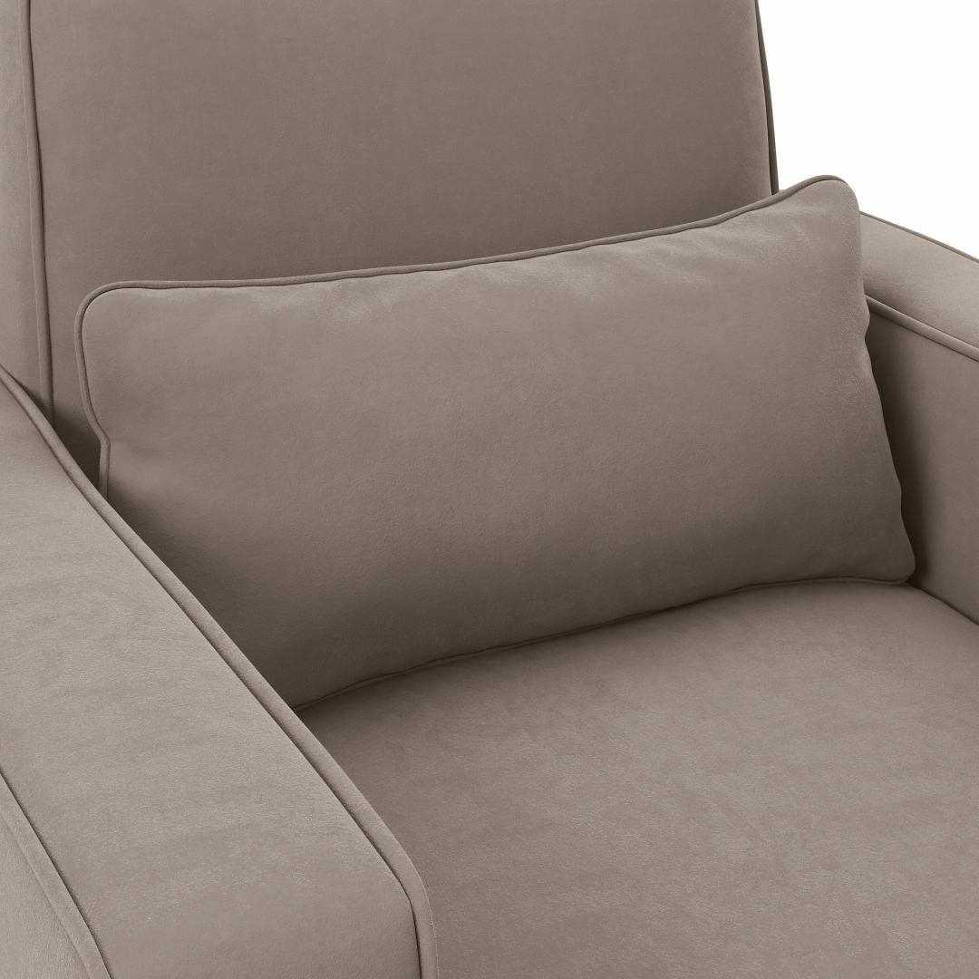 Moscow 5 Seater L Shape Fabric Sofa with Ottoman – Modern Sectional Sofa for Living Room, Bedroom & Office