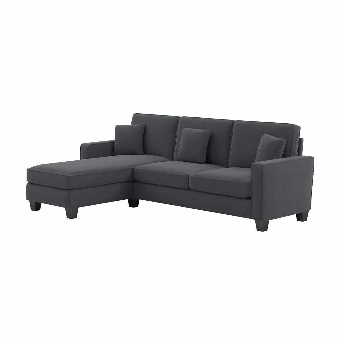 Moscow 4 Seater Mini L Shape Fabric Sofa For Living Room