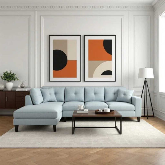 Stardust 5 Seater Fabric L Shape Sofa
