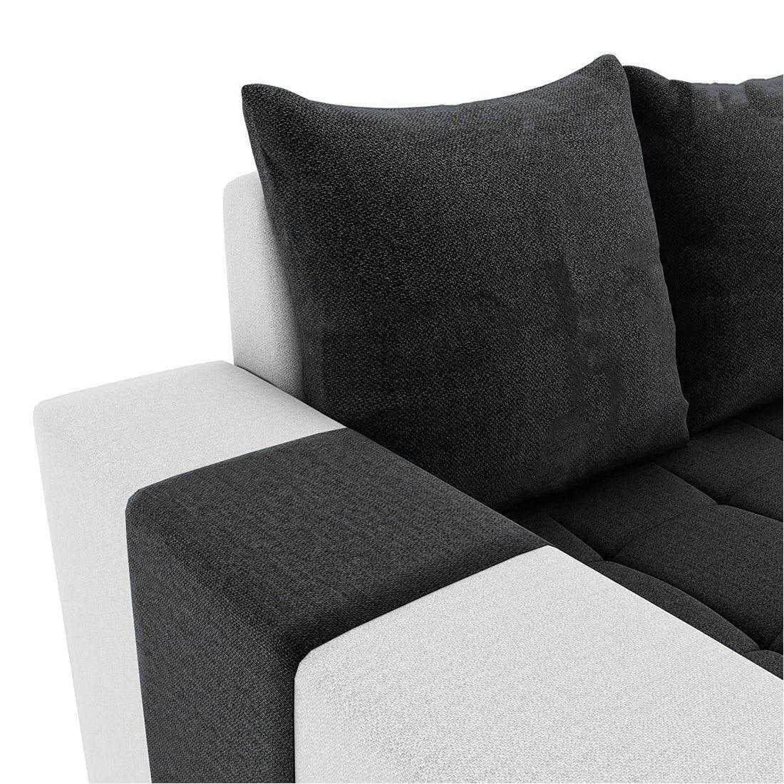 Steffan 6 Seater L Shape Corner Fabric Sofa for Living Room
