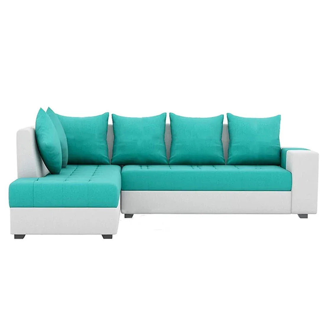 Steffan 6 Seater L Shape Corner Fabric Sofa for Living Room