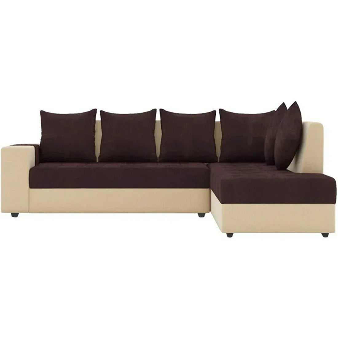 Steffan 6 Seater L Shape Corner Fabric Sofa for Living Room