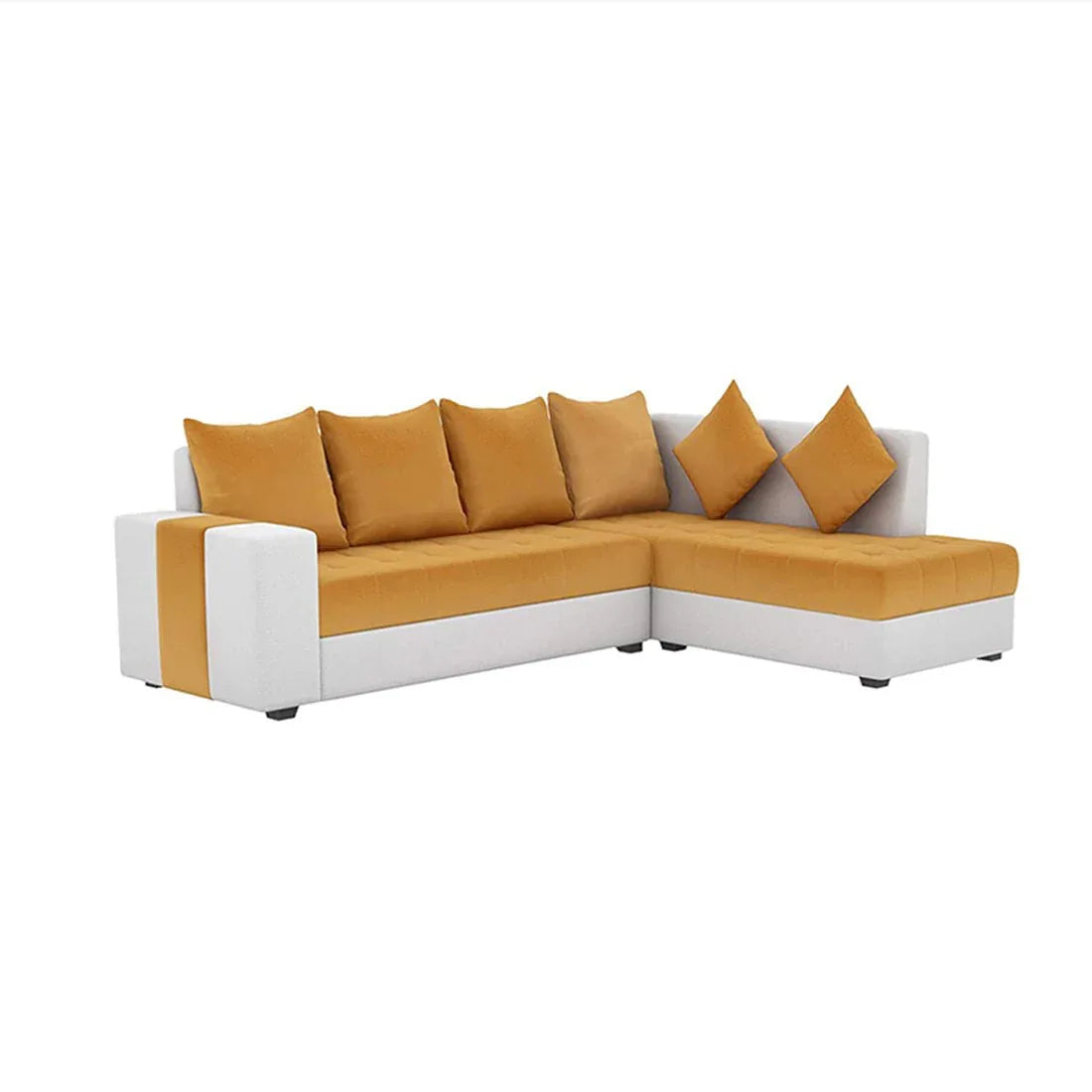 Steffan 6 Seater L Shape Corner Fabric Sofa for Living Room