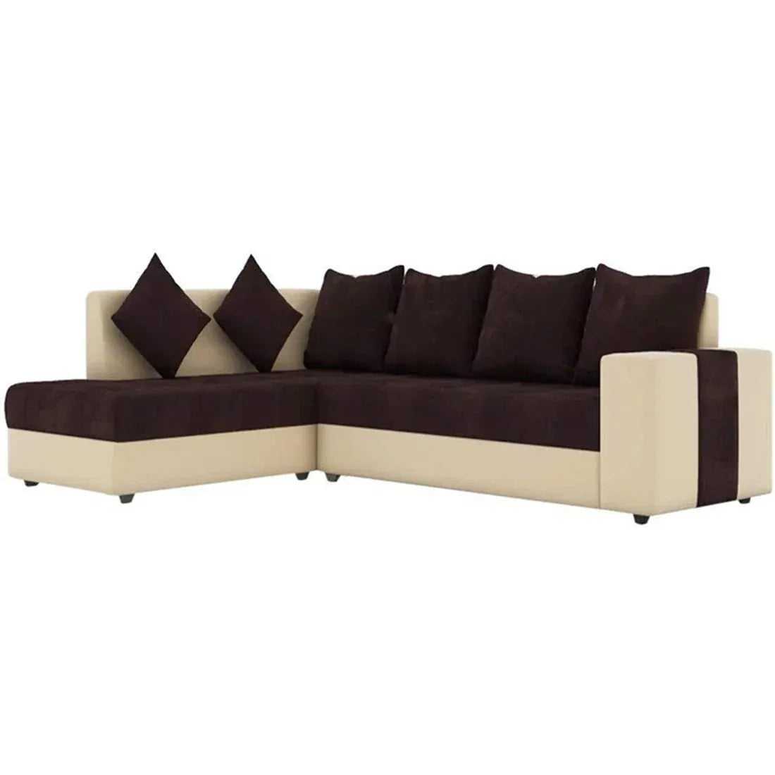 Steffan 6 Seater L Shape Corner Fabric Sofa for Living Room