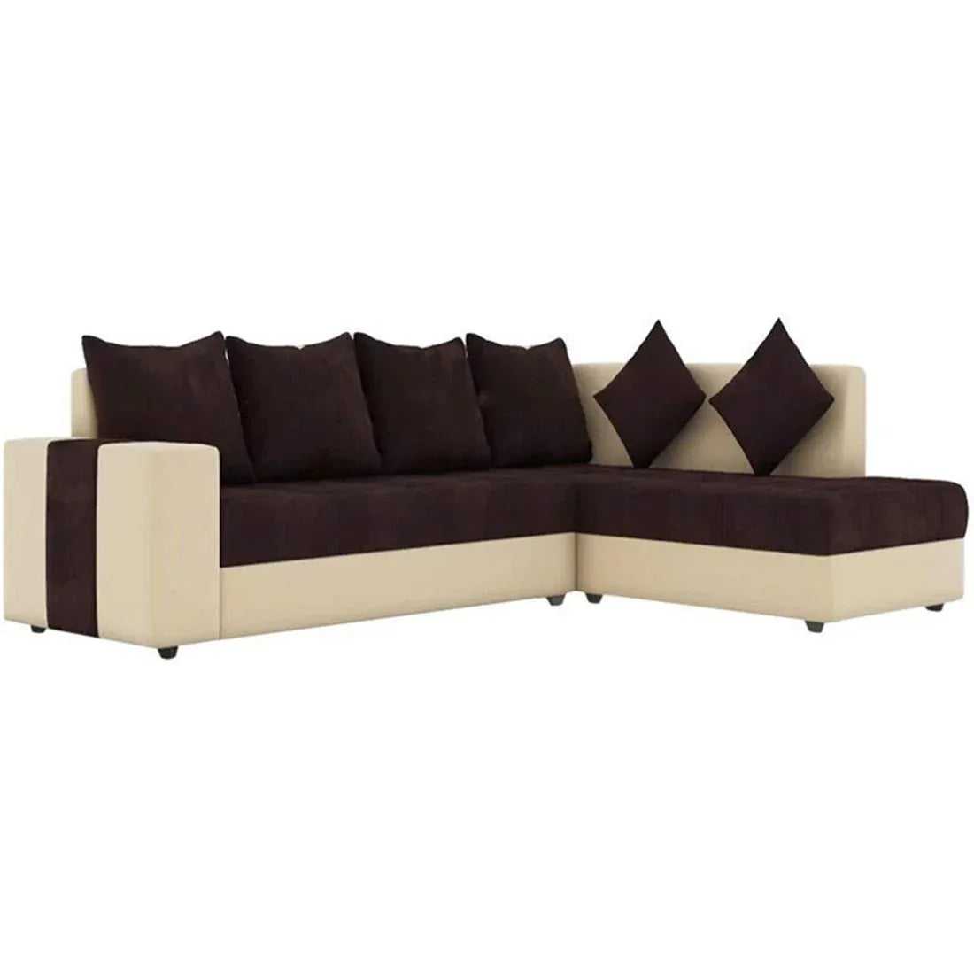 Steffan 6 Seater L Shape Corner Fabric Sofa for Living Room