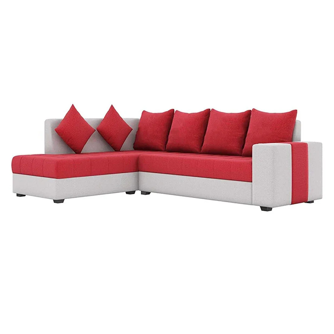 Steffan 6 Seater L Shape Corner Fabric Sofa for Living Room