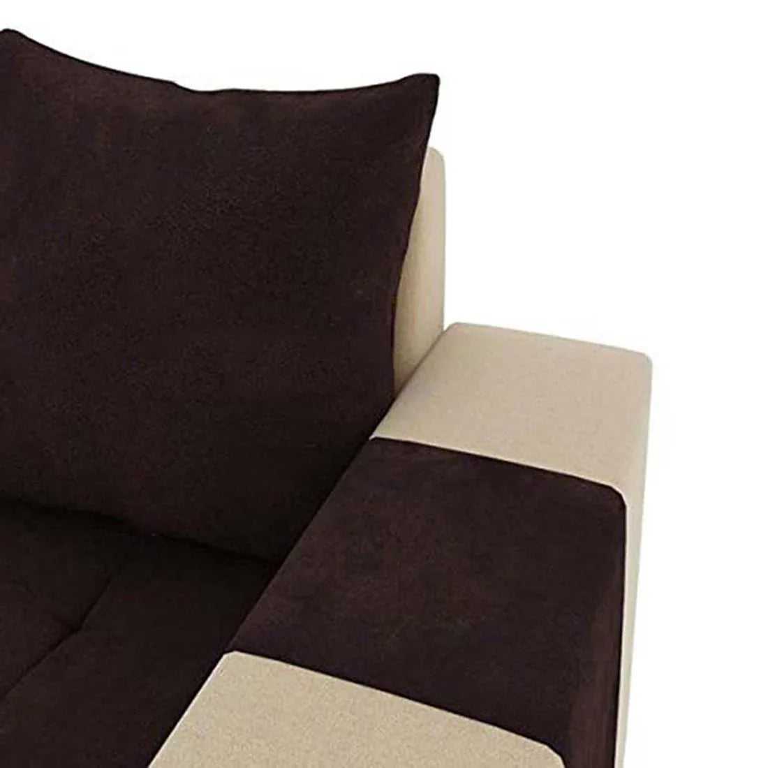 Steffan 6 Seater L Shape Corner Fabric Sofa for Living Room