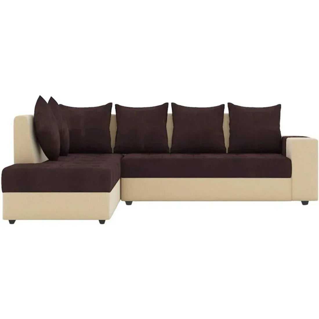 Steffan 6 Seater L Shape Corner Fabric Sofa for Living Room