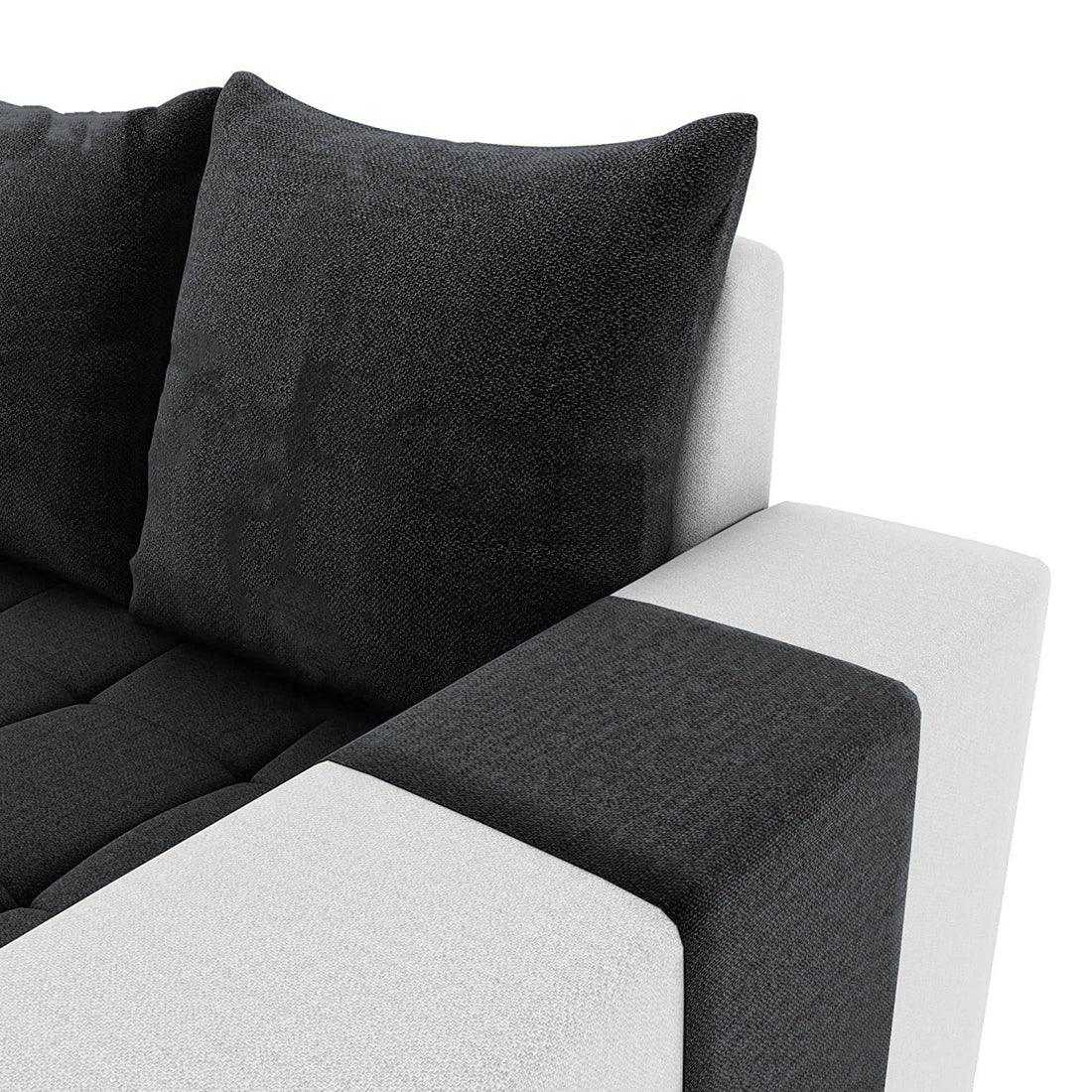 Steffan 6 Seater L Shape Corner Fabric Sofa for Living Room
