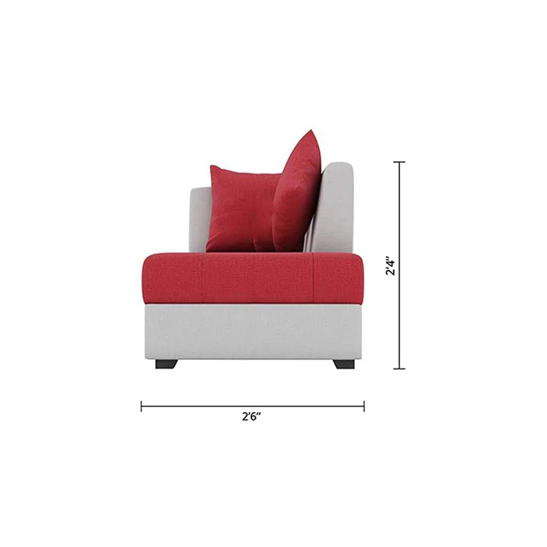 Steffan 8 Seater L Shape Fabric Sofa Set with Centre Table and 2 Puffy | Premium 8 Seater Sofa Set