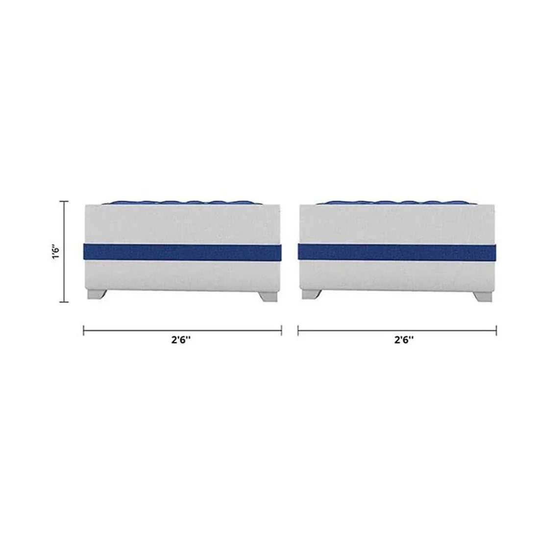Steffan 8 Seater L Shape Fabric Sofa Set with Centre Table and 2 Puffy | Premium 8 Seater Sofa Set
