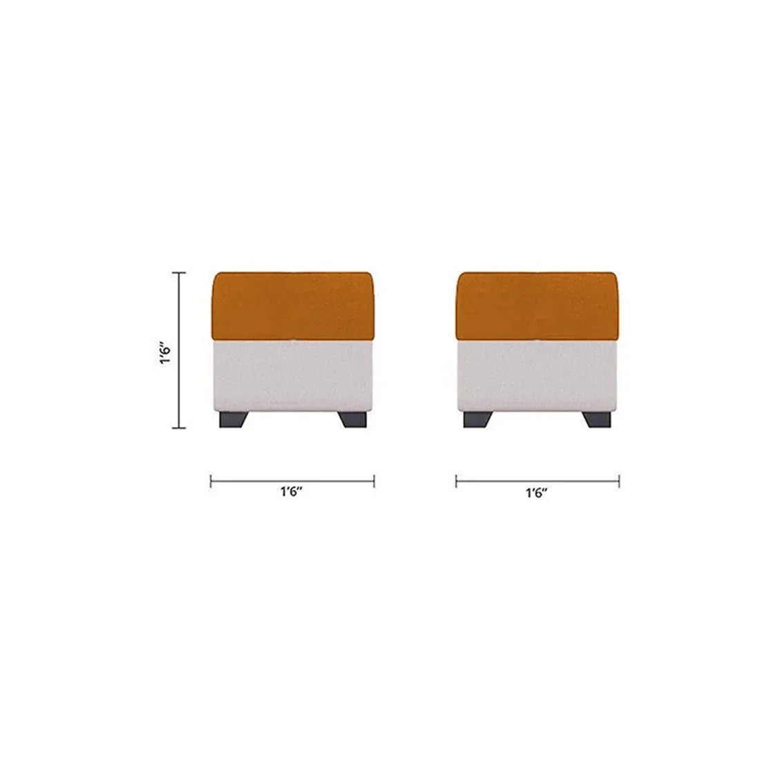 Steffan 8 Seater L Shape Fabric Sofa Set with Centre Table and 2 Puffy | Premium 8 Seater Sofa Set