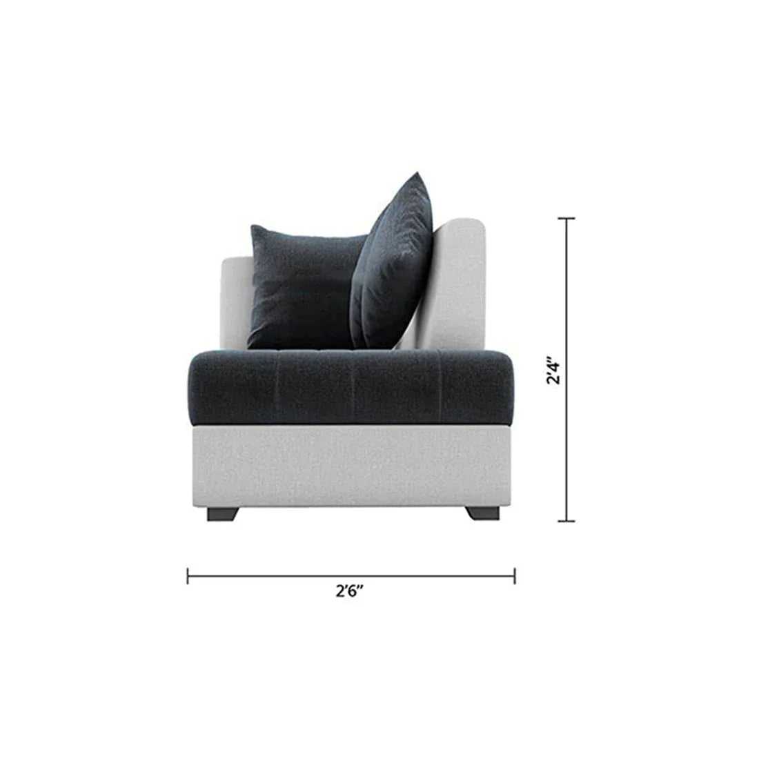 Steffan 8 Seater L Shape Fabric Sofa Set with Centre Table and 2 Puffy | Premium 8 Seater Sofa Set