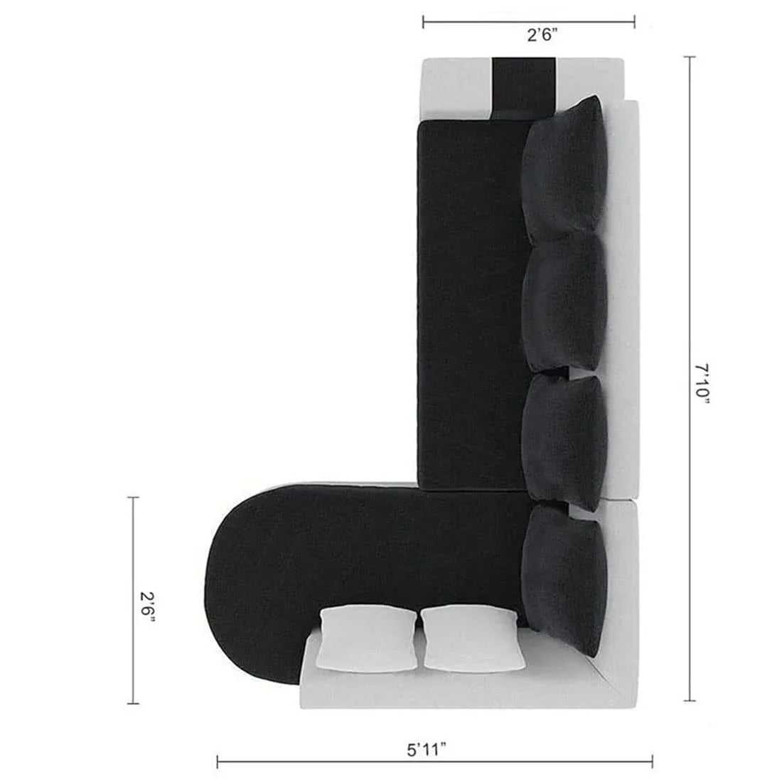 Christie 6 Seater L Shape Corner Sofa for Living Room