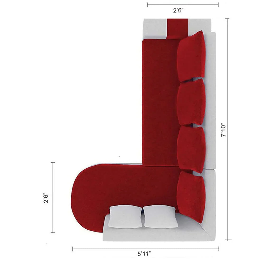 Christie 6 Seater L Shape Corner Sofa for Living Room