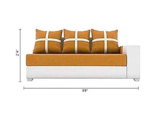 Dalton L Shape Fabric Sofa for Living Room