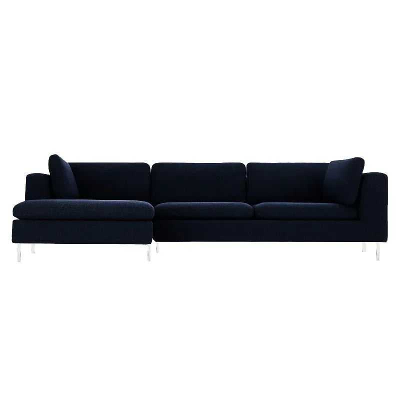 Elfin 4 Seater L Shape Fabric Sofa Set for Living Room