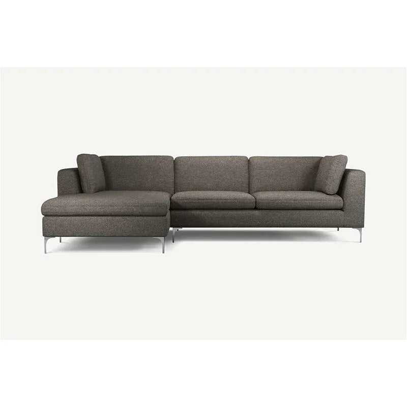 Elfin 4 Seater L Shape Fabric Sofa Set for Living Room