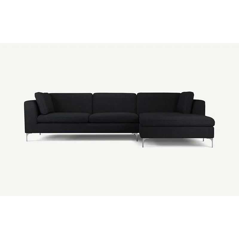 Elfin 4 Seater L Shape Fabric Sofa Set for Living Room