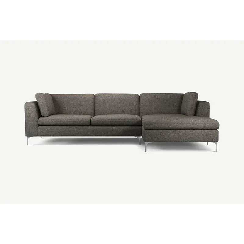 Elfin 4 Seater L Shape Fabric Sofa Set for Living Room