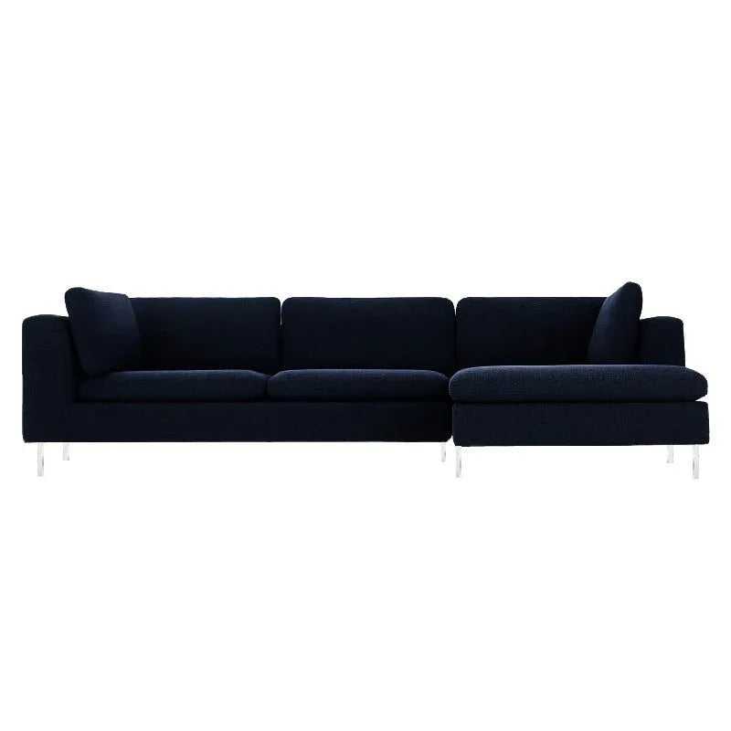 Elfin 4 Seater L Shape Fabric Sofa Set for Living Room