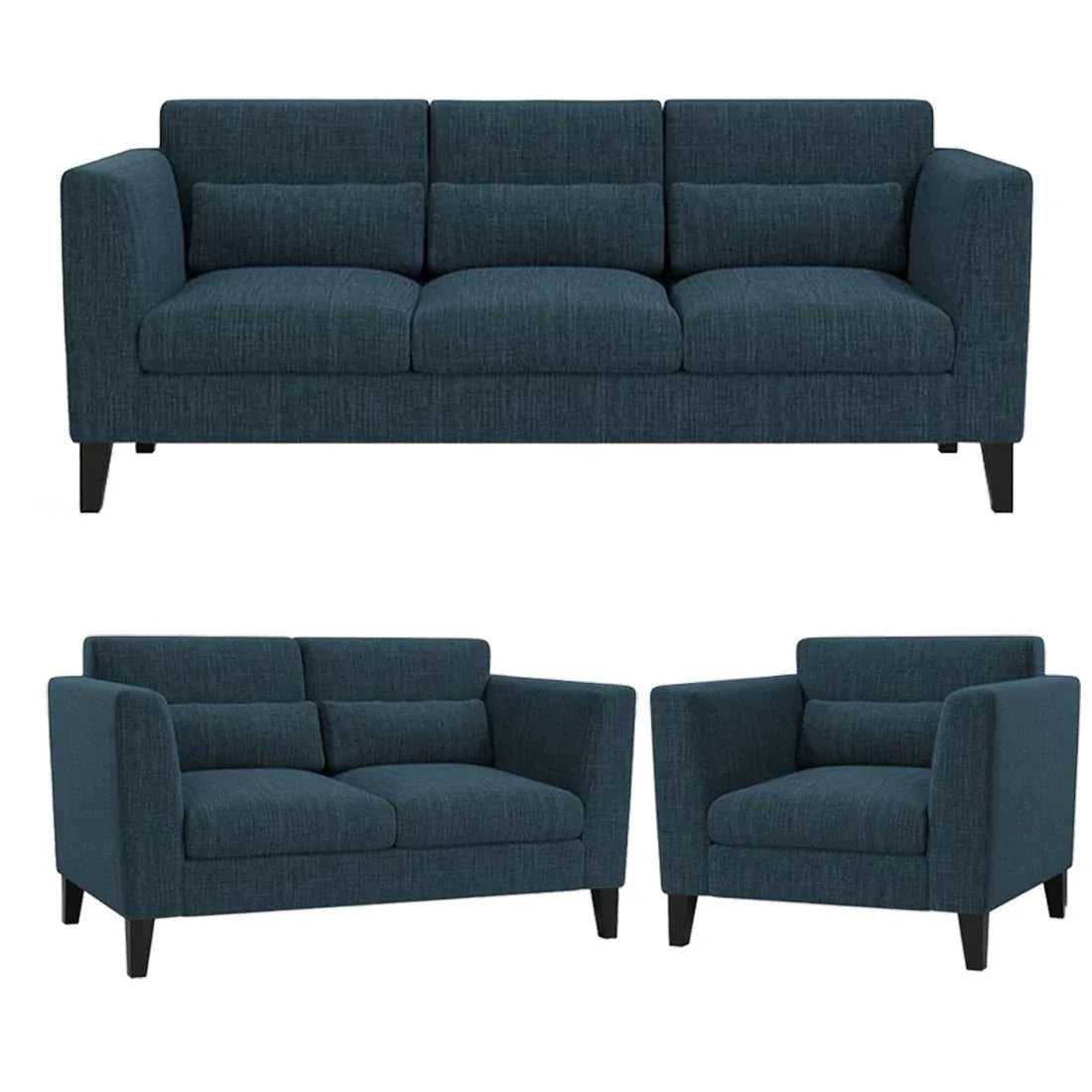 Hawk 6 Seater L Shape Sofa For Living Room - 3+2+1