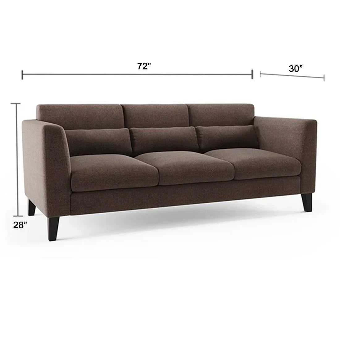 Hawk 6 Seater L Shape Sofa For Living Room - 3+2+1
