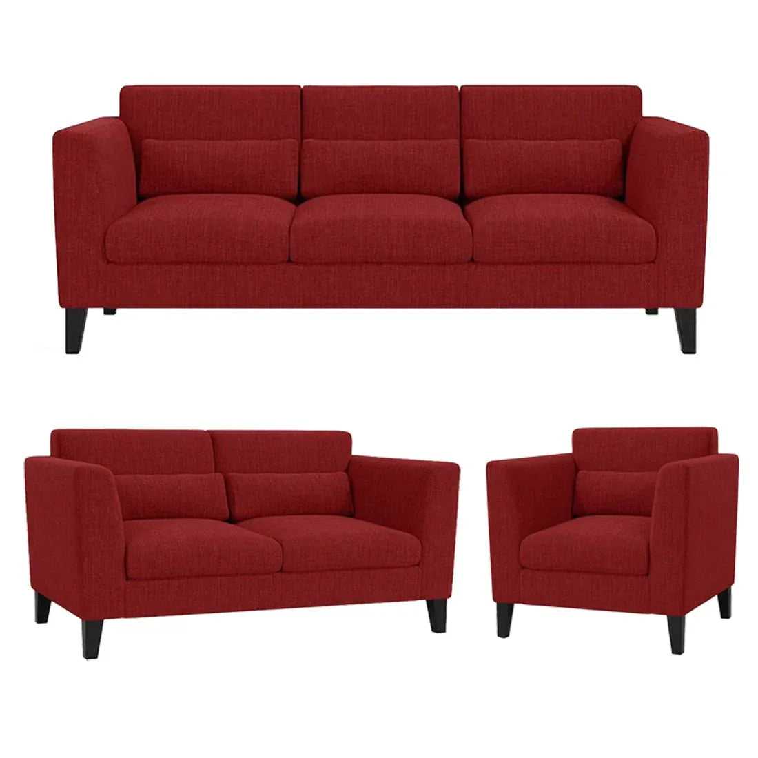 Hawk 6 Seater L Shape Sofa For Living Room - 3+2+1