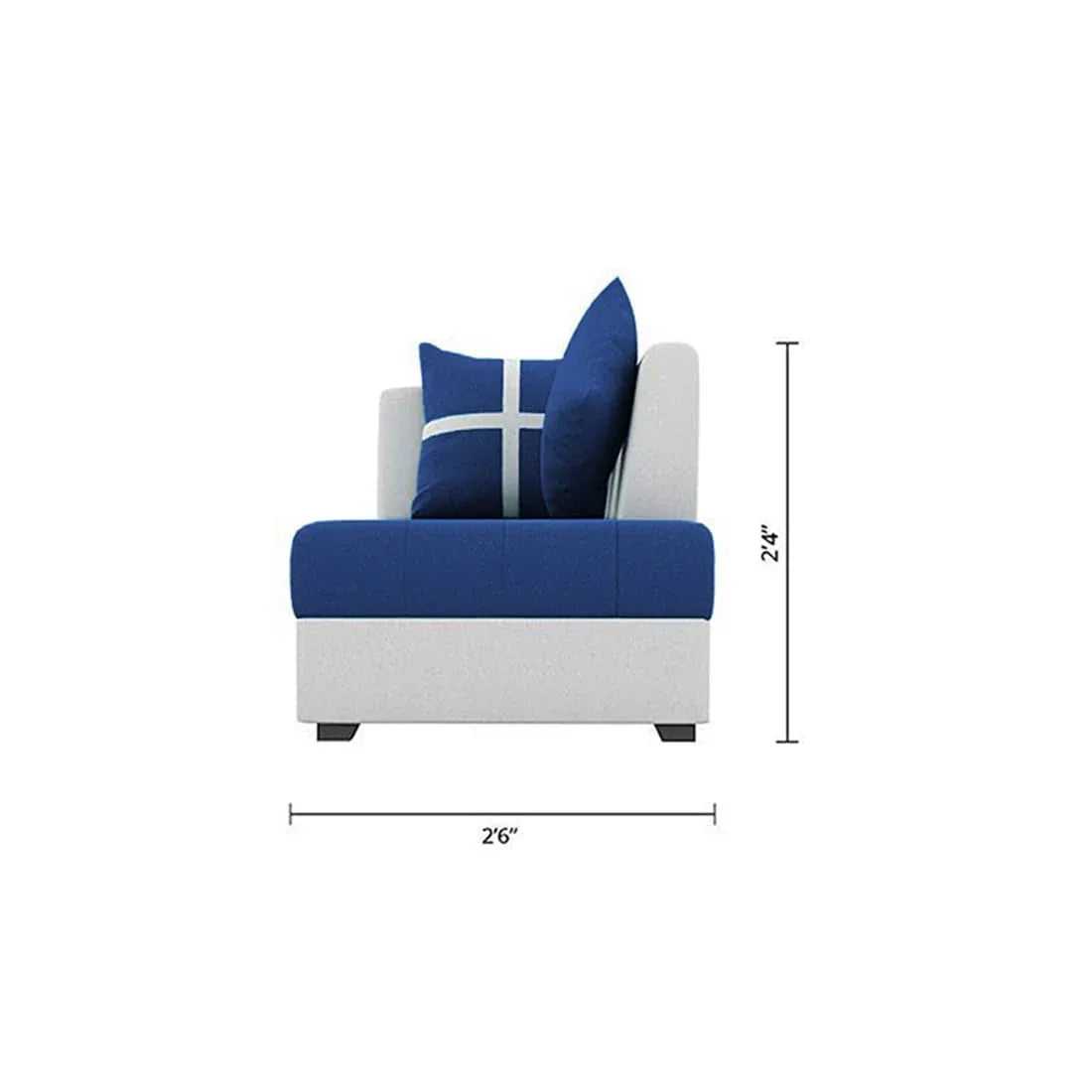 Jamestown L Shape Fabric Sofa Set For Living Room
