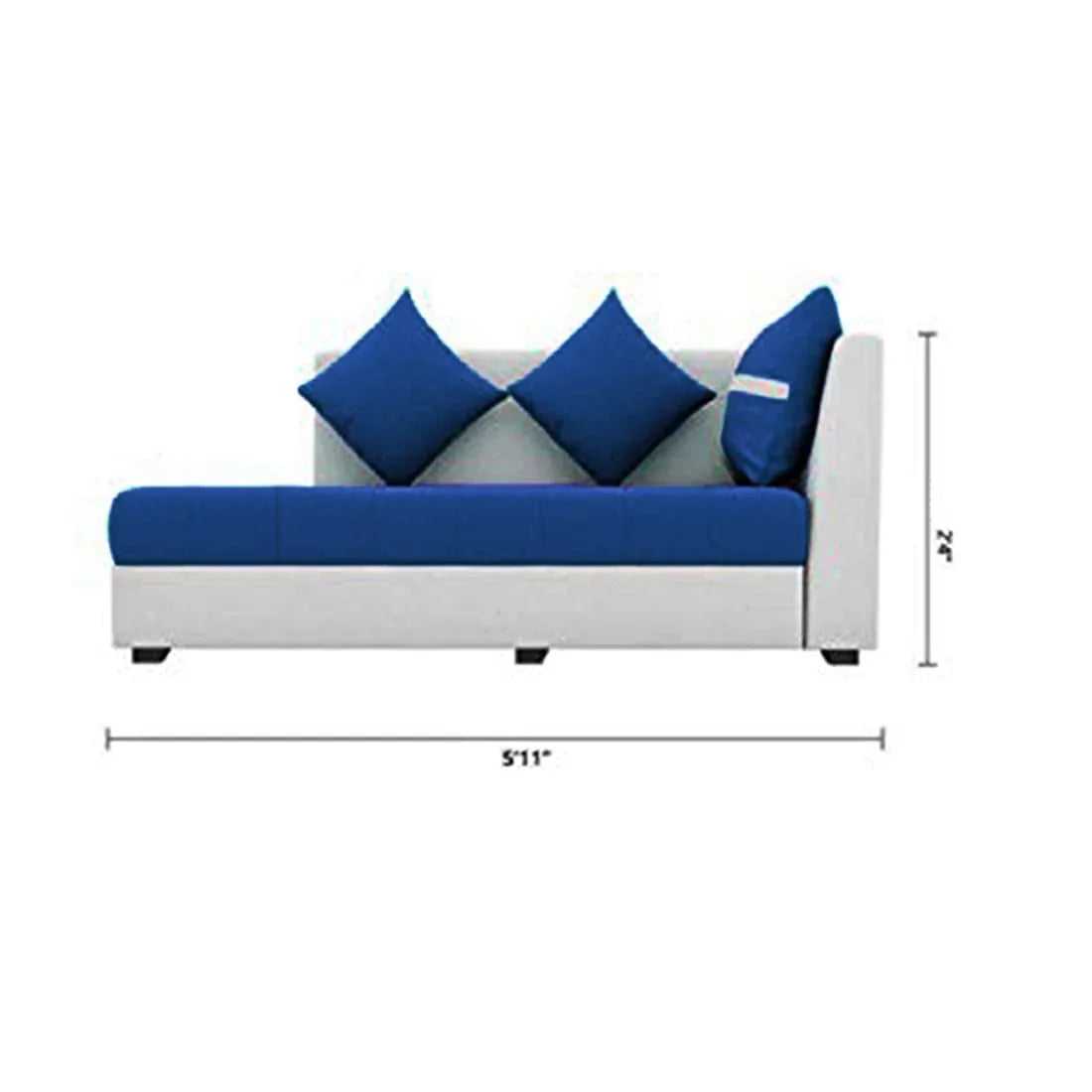 Jamestown L Shape Fabric Sofa Set For Living Room