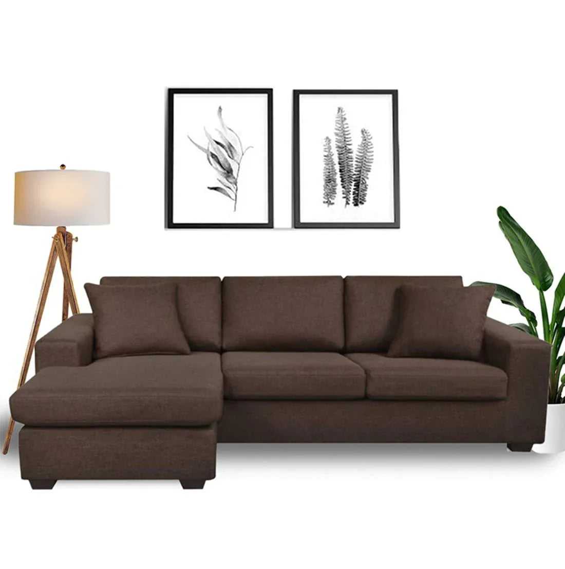 Ronaldo 4 Seater L Shape Sofa For Living Room
