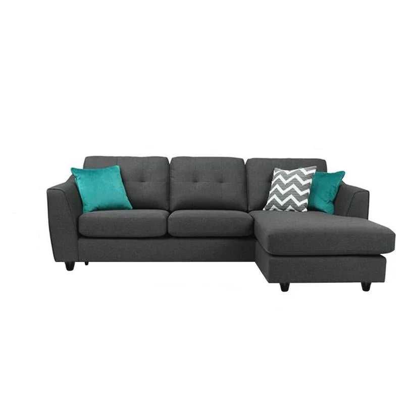 Silvia 4 Seater Fabric L Shape Sofa For Living Room