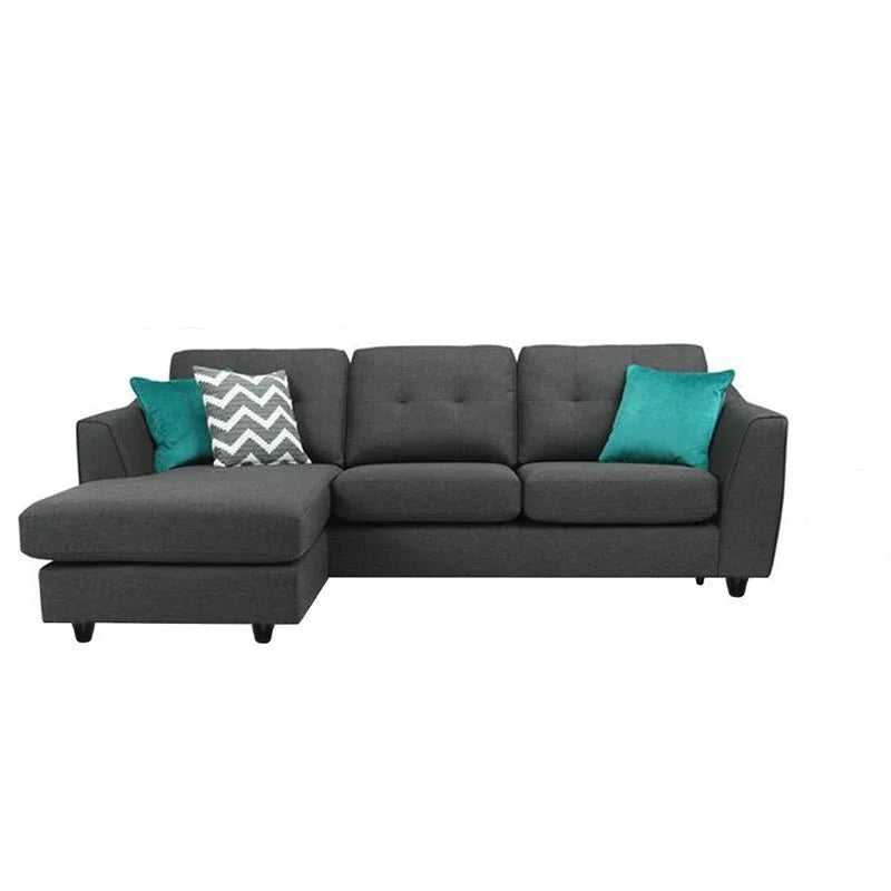 Silvia 4 Seater Fabric L Shape Sofa For Living Room