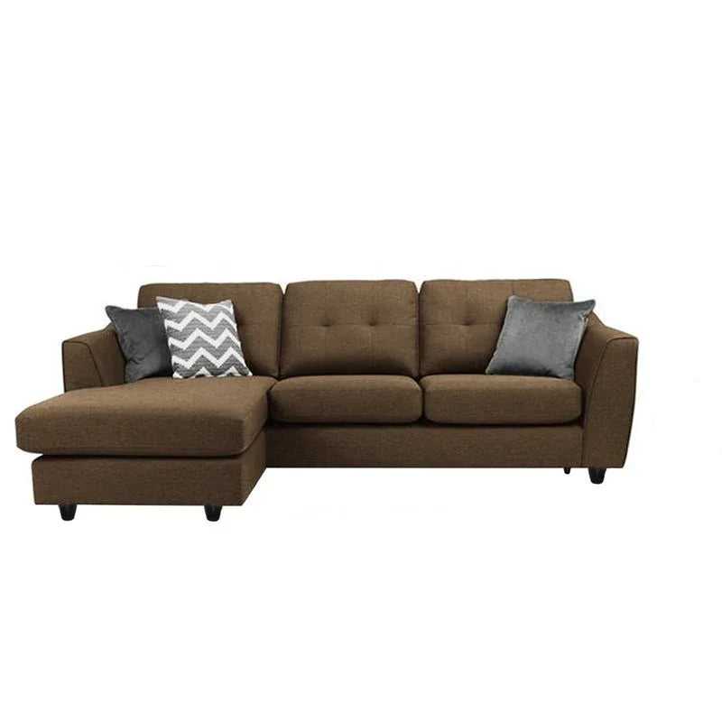 Silvia 4 Seater Fabric L Shape Sofa For Living Room
