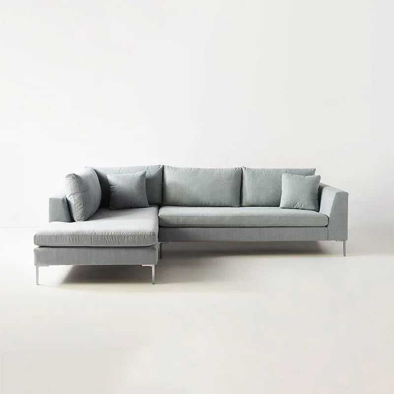 Snowhill 4 Seater Fabric L Shape Sofa For Living Room