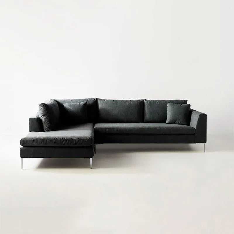 Snowhill 4 Seater Fabric L Shape Sofa For Living Room