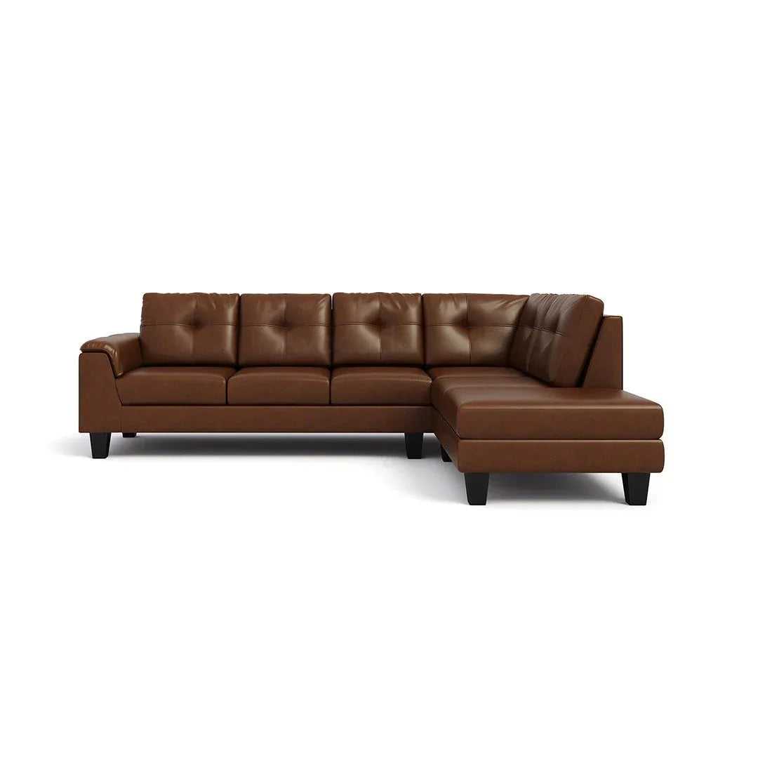 Stardust 5 Seater Leatherette L Shape Sofa For Living Room