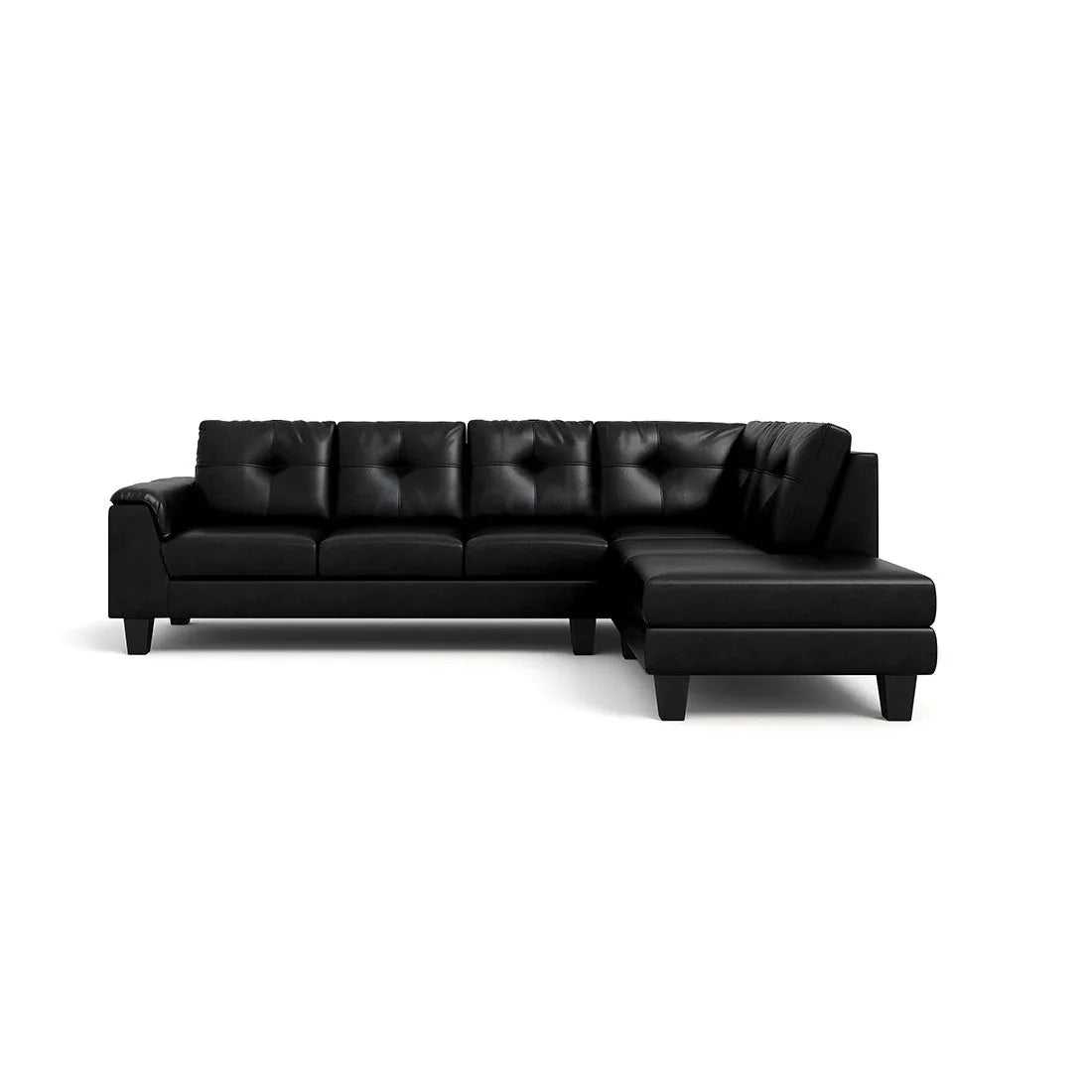 Stardust 5 Seater Leatherette L Shape Sofa For Living Room