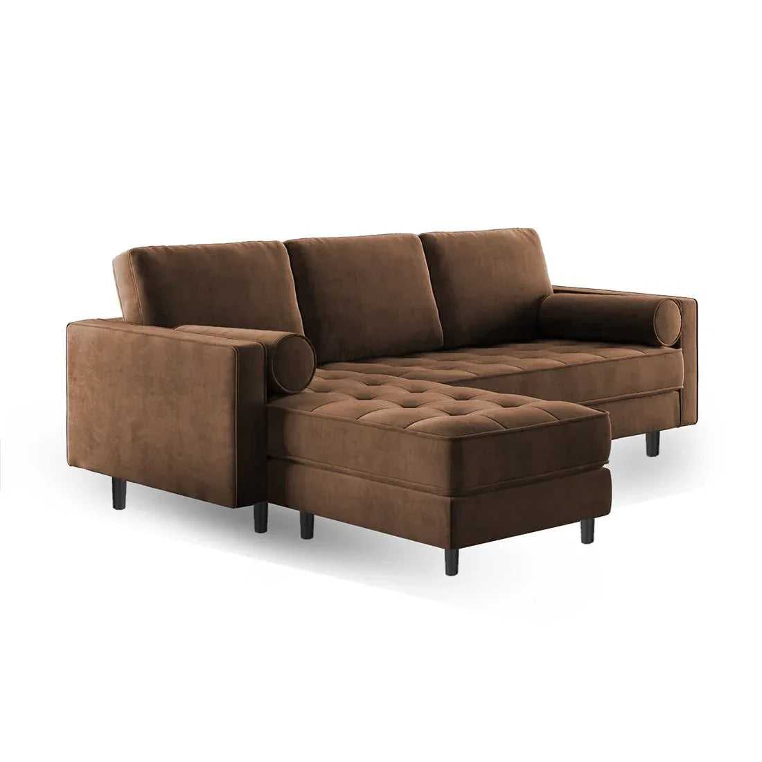 Jupiter 4 Seater Fabric L Shape Sofa for Living Room