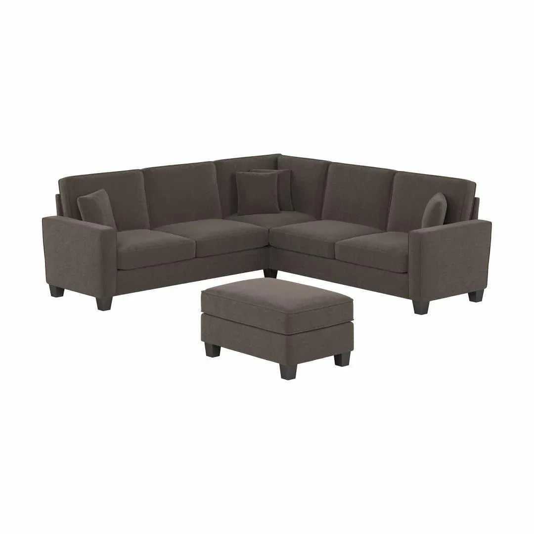 Torque Moscow 5 Seater Corner Fabric L Shape Sofa with Ottoman for Living Room – Luxury Modern Sectional Sofa