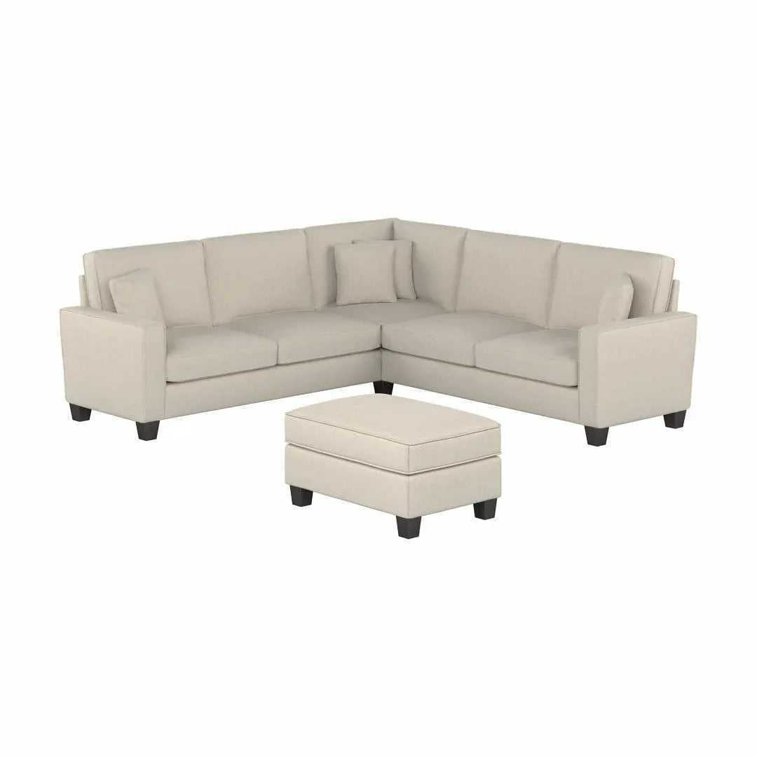 Torque Moscow 5 Seater Corner Fabric L Shape Sofa with Ottoman for Living Room – Luxury Modern Sectional Sofa