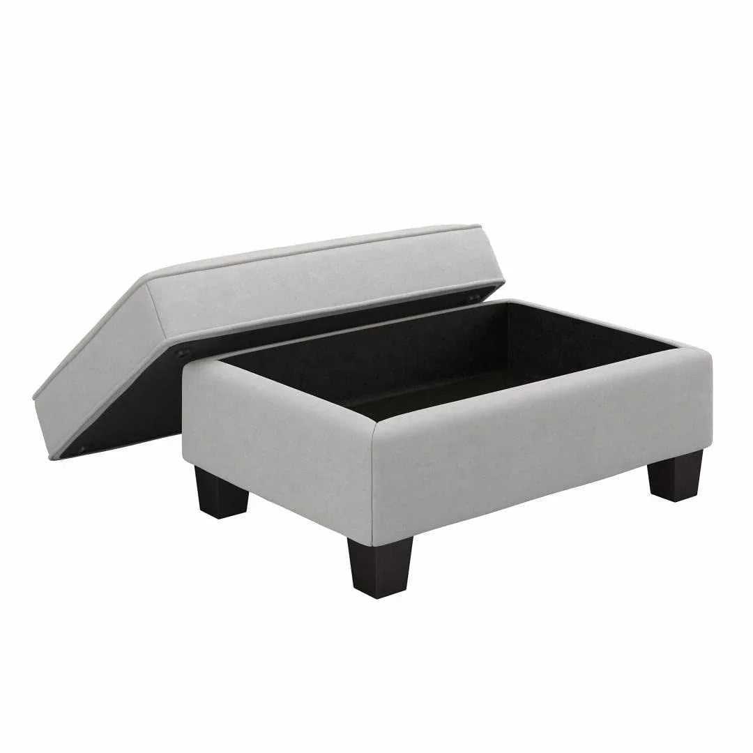 Torque Moscow 5 Seater Corner Fabric L Shape Sofa with Ottoman for Living Room – Luxury Modern Sectional Sofa